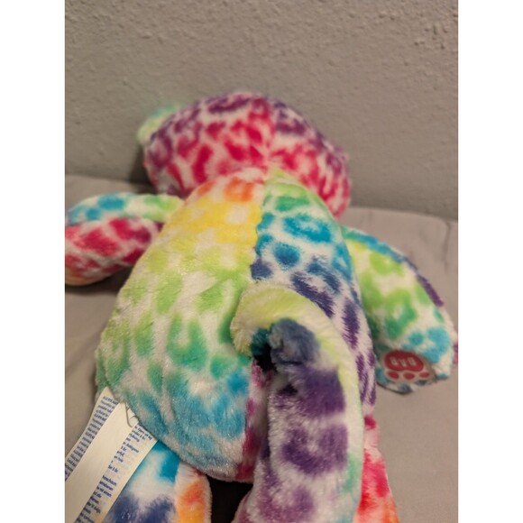 Build A Bear Workshop Lisa Frank Inspired 17" Rainbow Leopard Plush Stuffed BAB - Picture 6 of 8